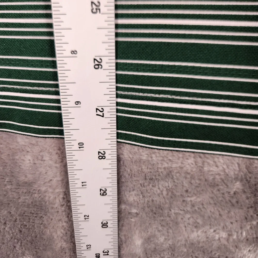 Nike Golf Polo Shirt‎ Mens Medium Green Excellent Striped Dri-FIT 465806-330